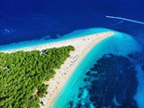 Zlatni Rat Strand in Bol, Kroatien